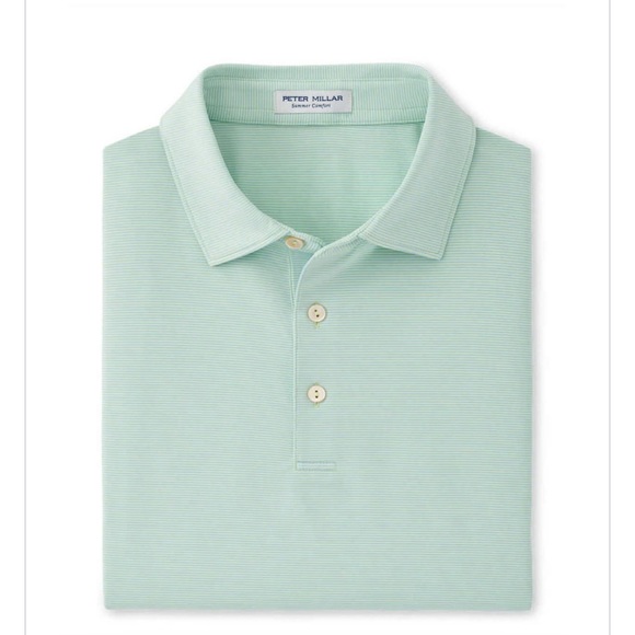 Peter Millar Men's Billiard Jubilee Striped Polo, size M - Picture 1 of 5